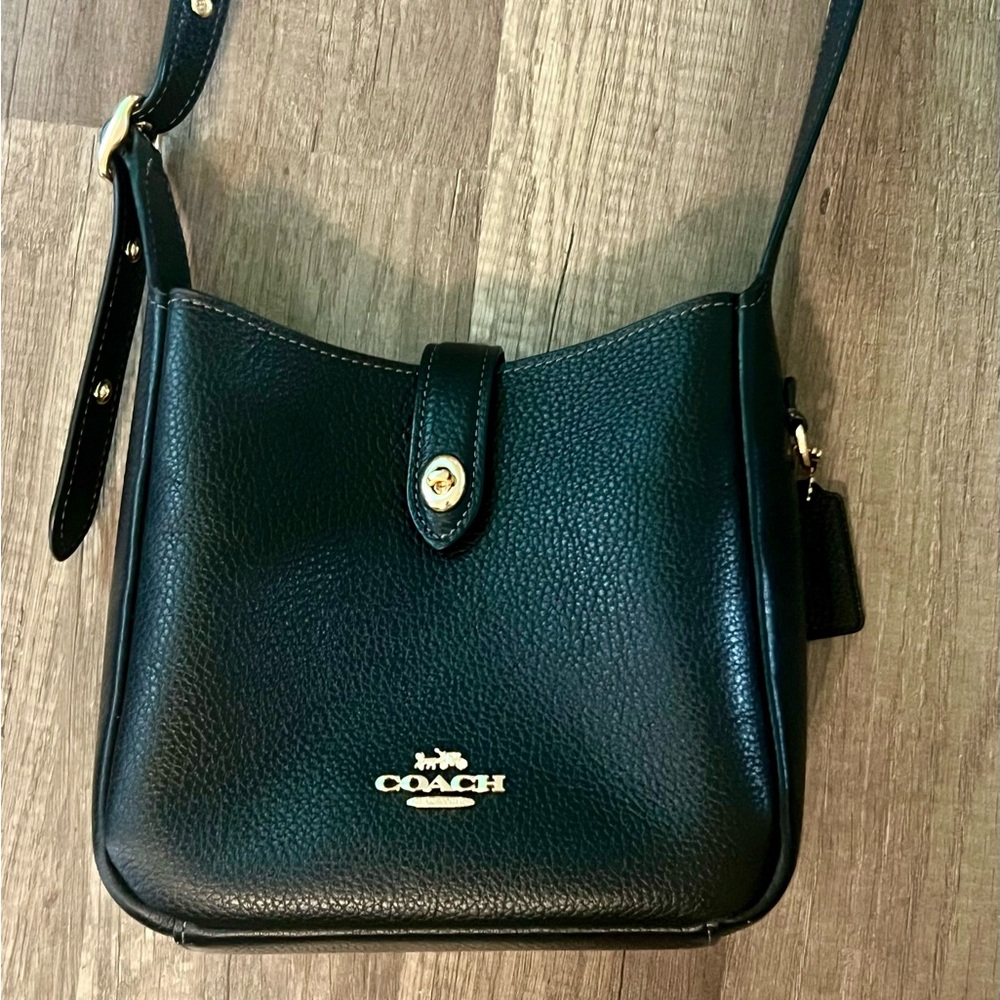 Coach Hadley Mini Crossbody Black with Gold Hardware